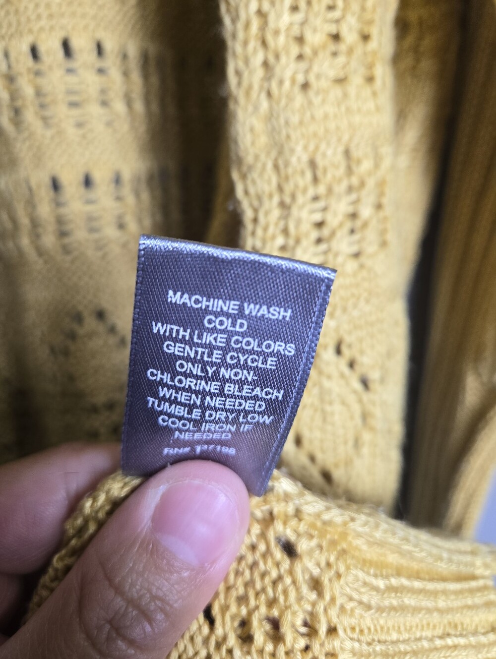 SUMMER SALE! $6 Marled Knit Open Yellow Long Cardigan Size Medium - Picture 9 of 16